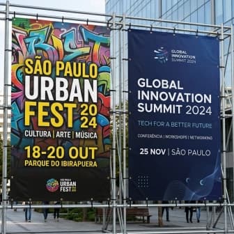 Projeto de design para São Paulo Urban Fest · Banners