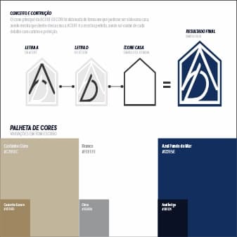 Projeto de design para Acert Decor · Conceito e paleta